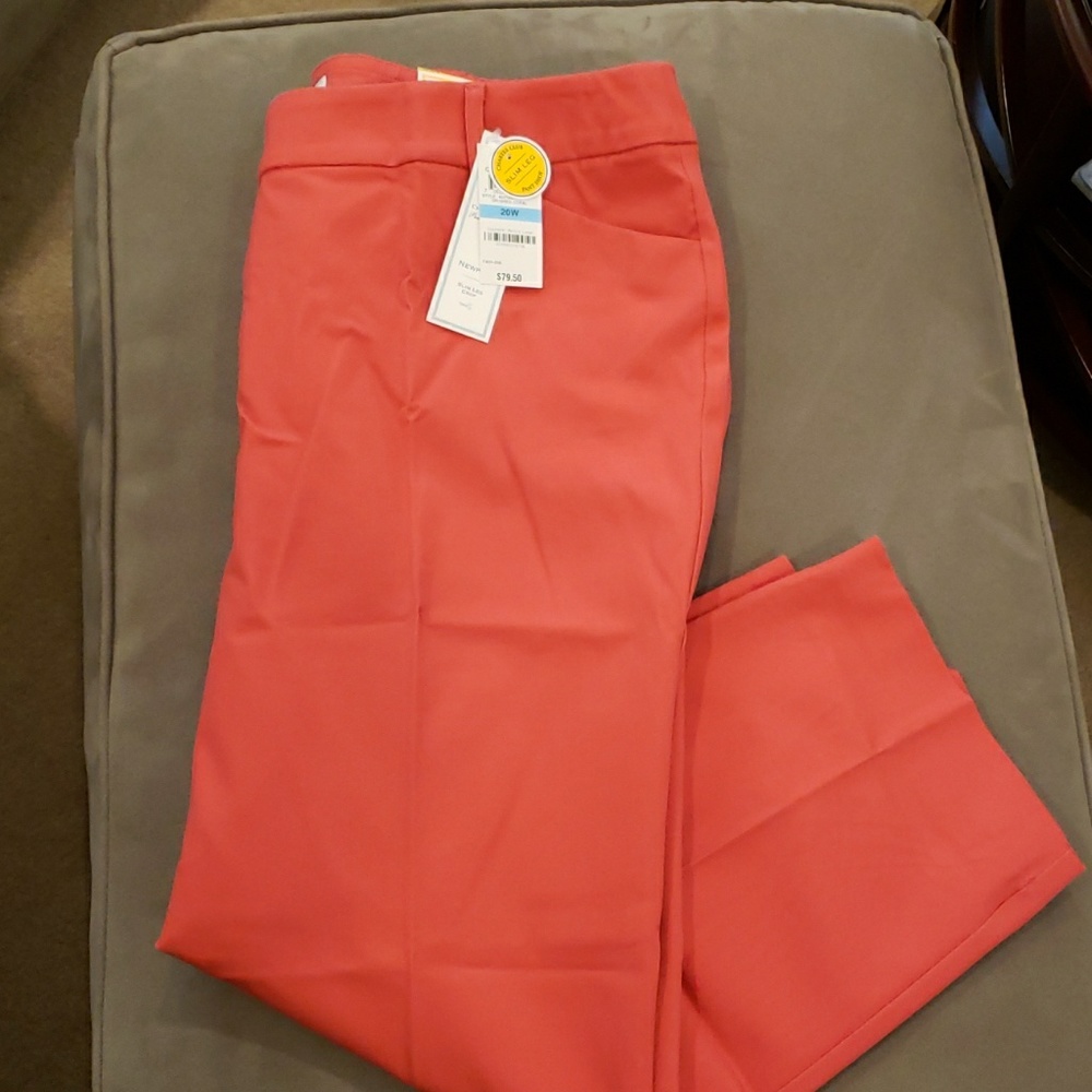 NWT Charter Club Coral Crop Pants